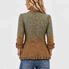 Philippa | Paisley Print Ruffle Jacket