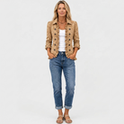 Lorna | Western Print Ruffle Jacket
