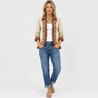 Myrtle | Retro Floral Ruffle Jacket