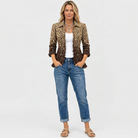 Tilda | Leopard Print Ruffle Jacket