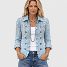 Annabel | Retro Paisley Ruffle Jacket
