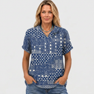 Bernadette | Boho Collared Top