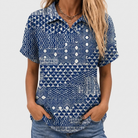 Bernadette | Boho Collared Top