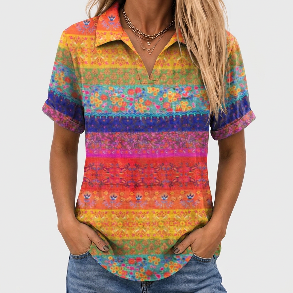 Prudence | Floral Collared Top