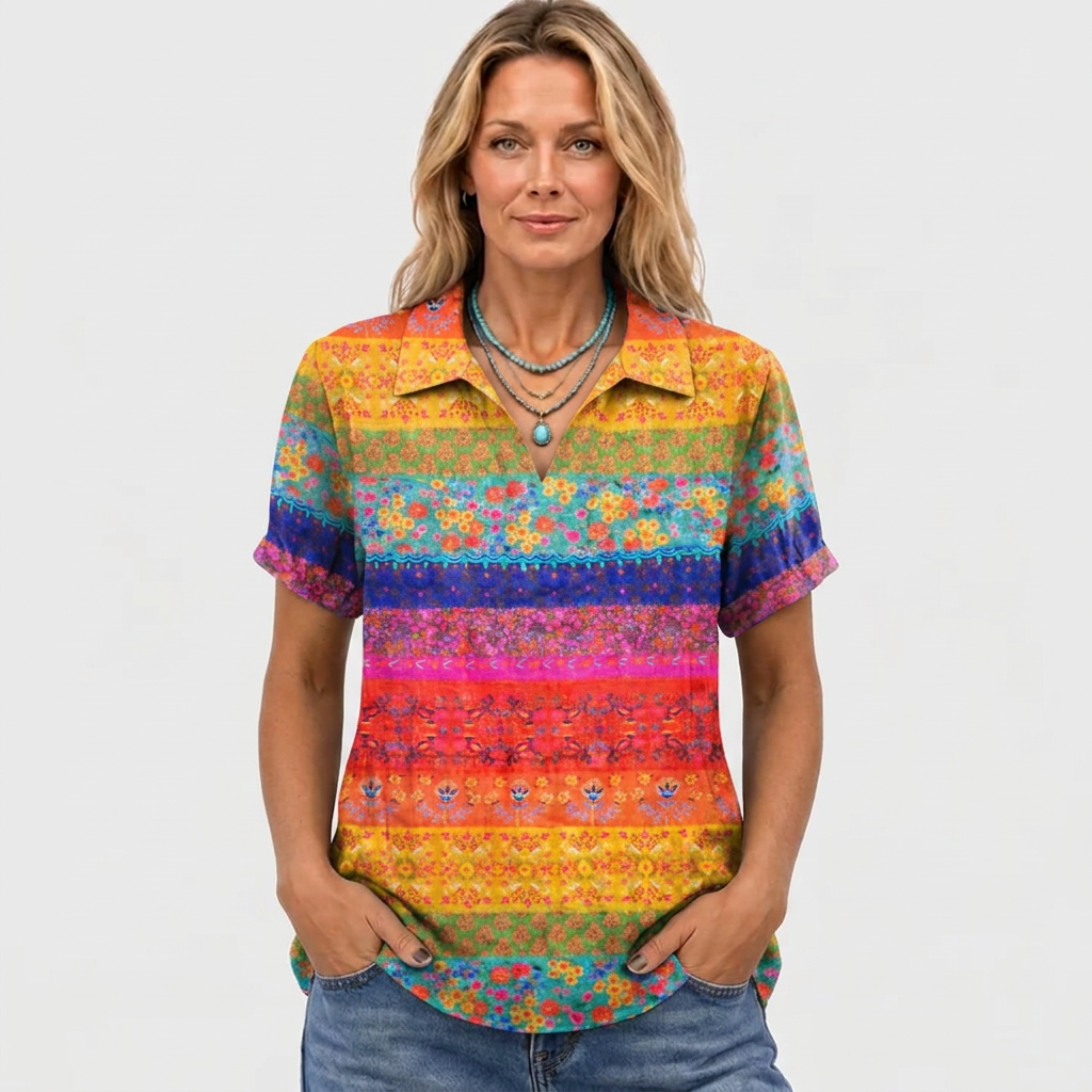 Prudence | Floral Collared Top