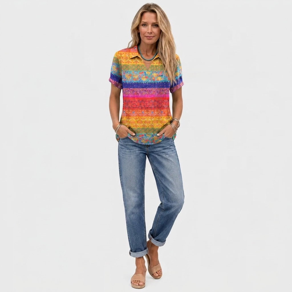 Prudence | Floral Collared Top