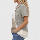 Eugenie | Abstract Collared Top