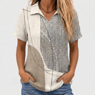 Eugenie | Abstract Collared Top