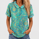 Joan | Paisley Collared Top
