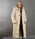 Alessia - Elegant Cable Knit Coat