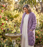 Alessia - Elegant Cable Knit Coat
