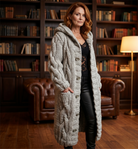 Alessia - Elegant Cable Knit Coat