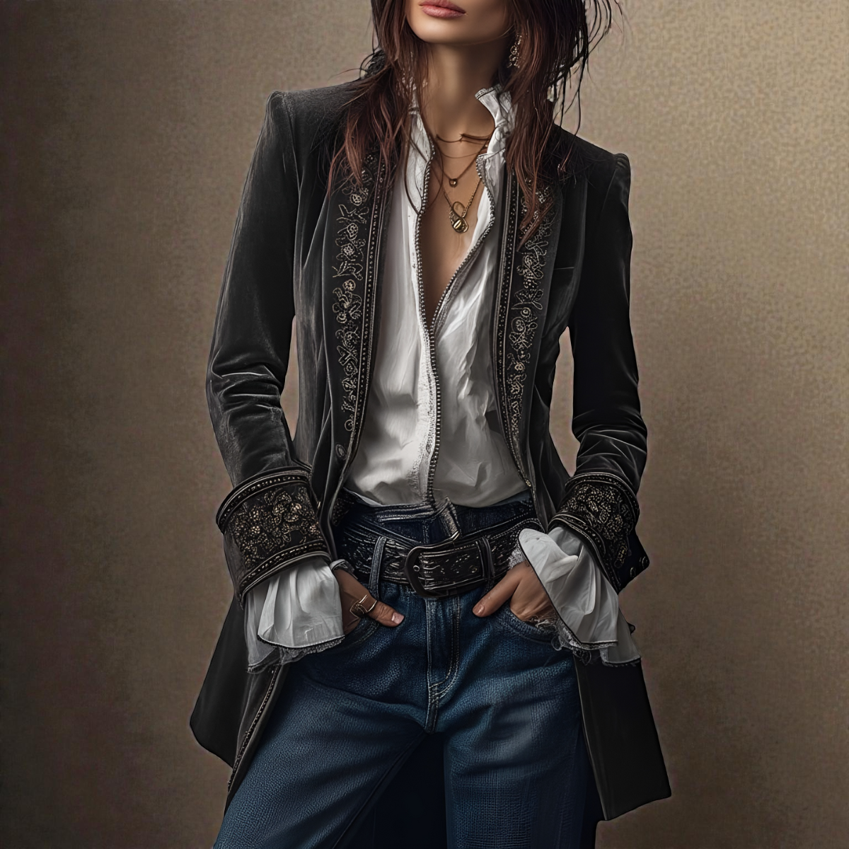 Rosalind - Luxurious Velvet Jacket