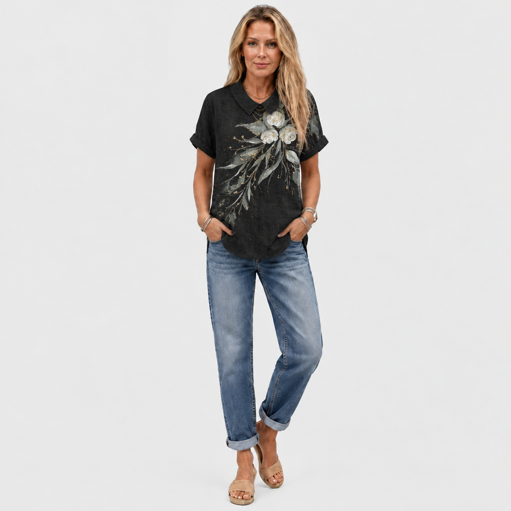 Geraldine | Dandelion Collared Top