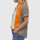 Kathleen | Colourblock Collared Top
