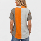 Kathleen | Colourblock Collared Top