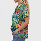 Nell | Floral Collared Top