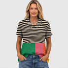 Ottilie | Colourblock Collared Top