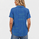 Marcella | Geometric Collared Top