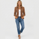 Ingrid | Animal Print Ruffle Jacket