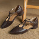 Anthea - Elegant Braided Leather Shoes