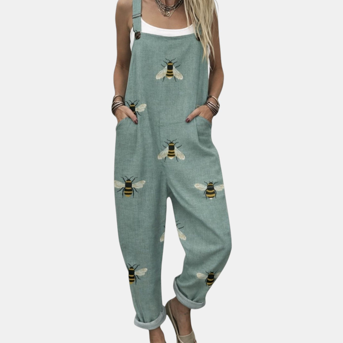 Tabitha | Sage Bee Overall
