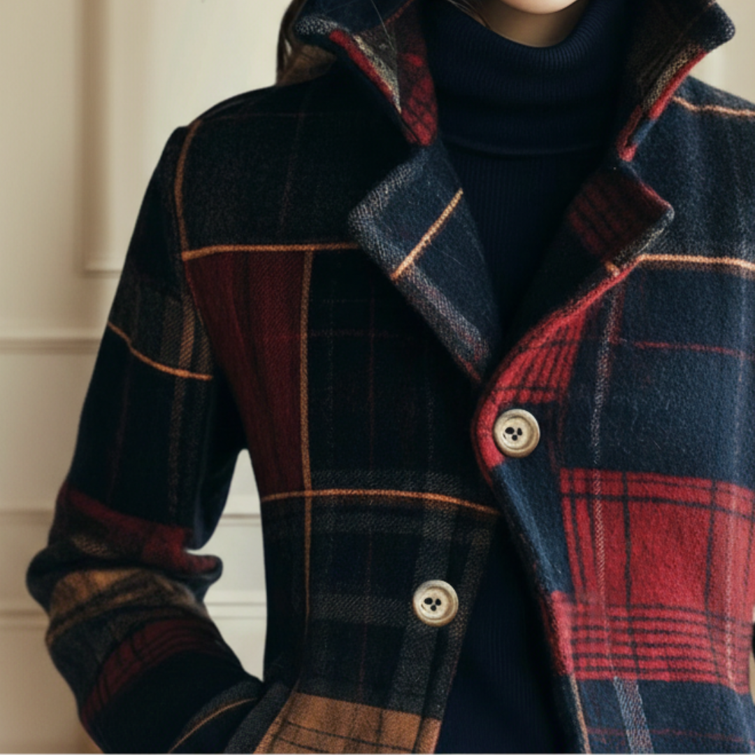 Elara - Timeless Plaid Jacket