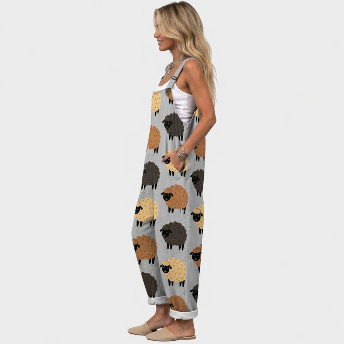 Lavinia | Sheep Print Overall