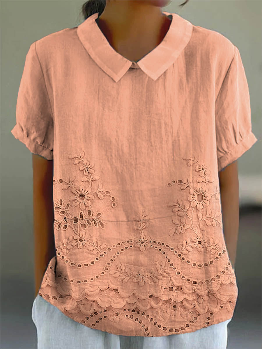 Theodora | Floral Collared Top