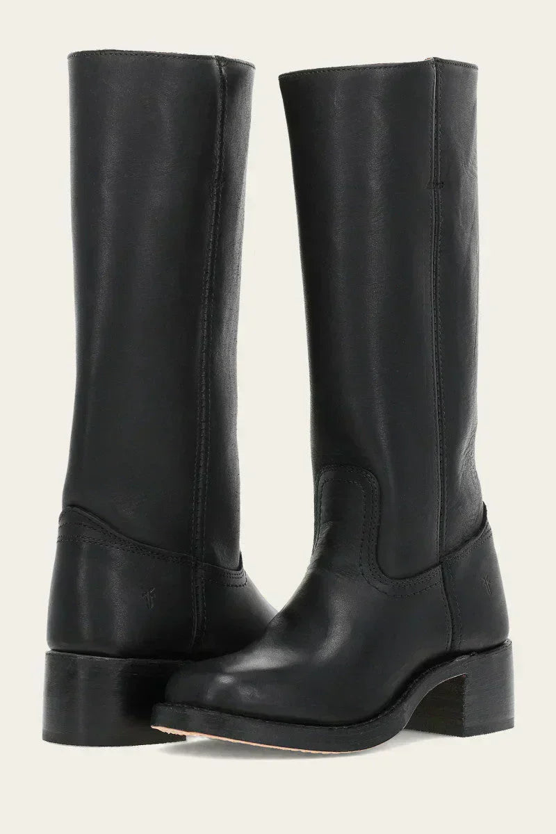 Detail shot of the footbed and interior lining of the Elara classic Western boots, emphasizing comfort features.