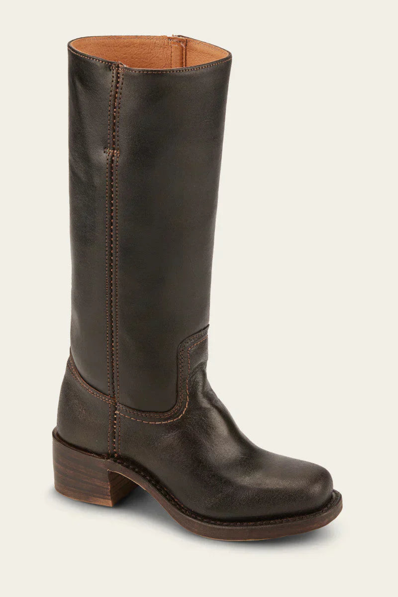 A single Elara classic Western boot in light brown, angled to show both the front and side, focusing on material quality.