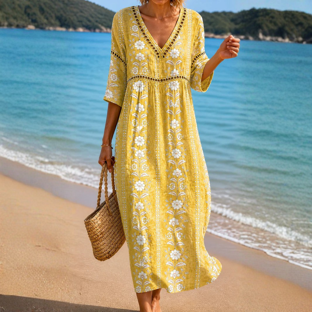 Evie - Floral Midi Day Dress product image