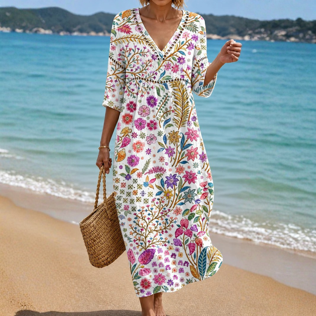 Fiona - Effortless Floral Midi Dress Signature product image