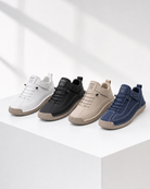 Clover sneakers in white, black, beige and blue