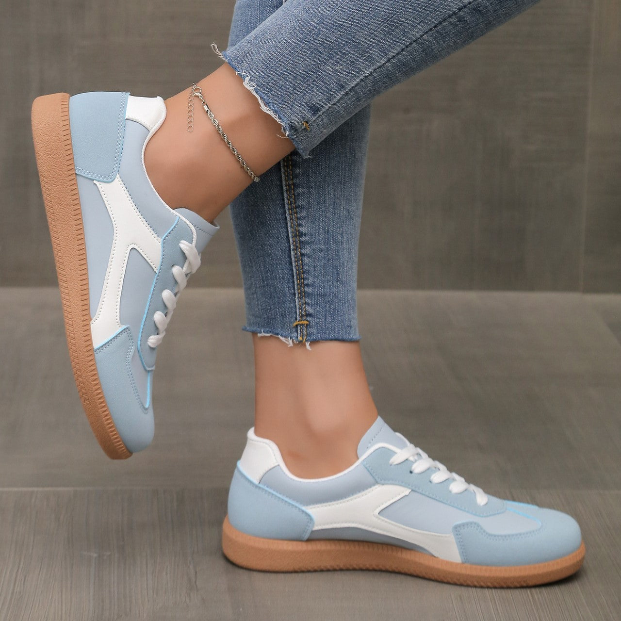 Close-up of the breathable fabric on the rose-colored Hazel comfort shoes, emphasizing texture.