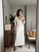 Isolde - Knit & Satin Ensemble