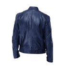 Hugo men's leather jacket in white, offering a bold and modern aesthetic.