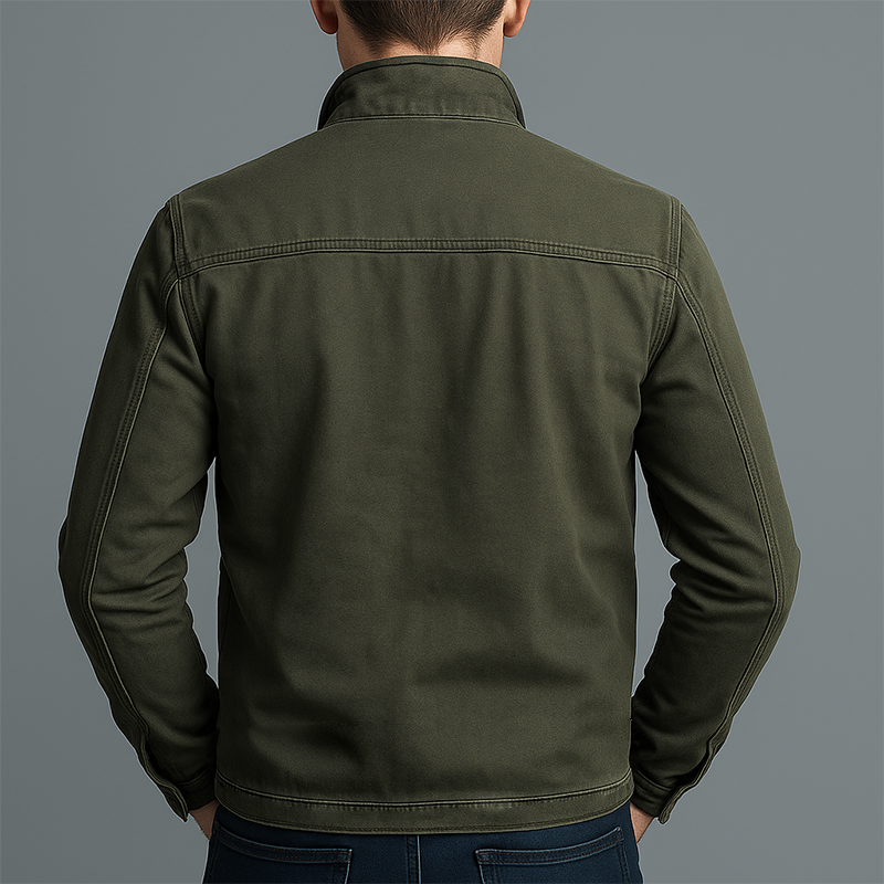 Close-up detail of the Kian jacket's rugged thermal lining, illustrating the thick, soft texture designed for superior warmth and comfort.