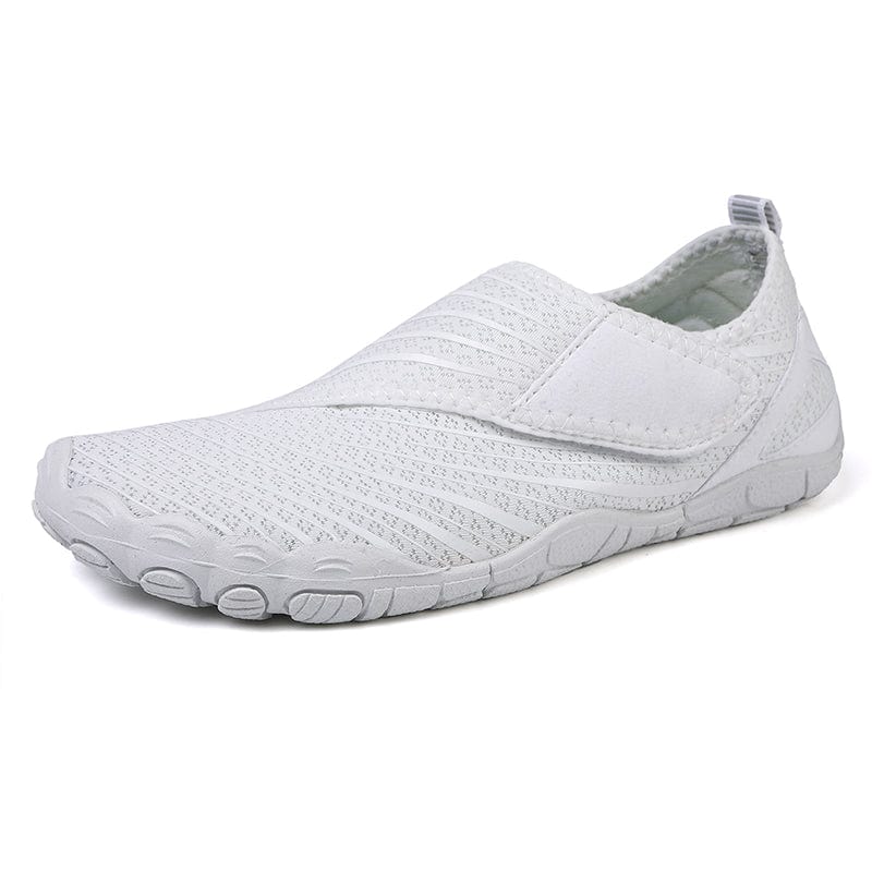 Detailed shot of the breathable material on the Mauve Maeve comfort orthopedic shoes.
