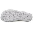 Mono Stripe Maeve comfort orthopedic shoes, from a low angle, emphasizing natural foot position.