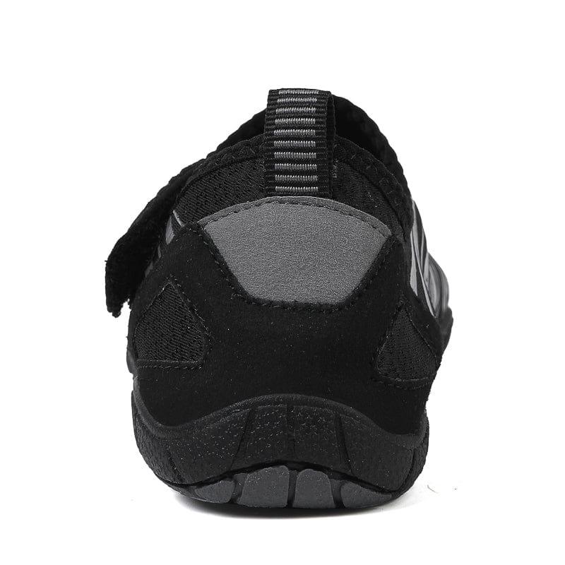 White Maeve comfort orthopedic shoes, in motion, demonstrating natural movement.