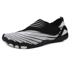 Navy Blue Maeve comfort orthopedic shoes, from above, showing foot placement.