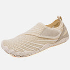 White Maeve comfort orthopedic shoes, emphasizing the wide front area.