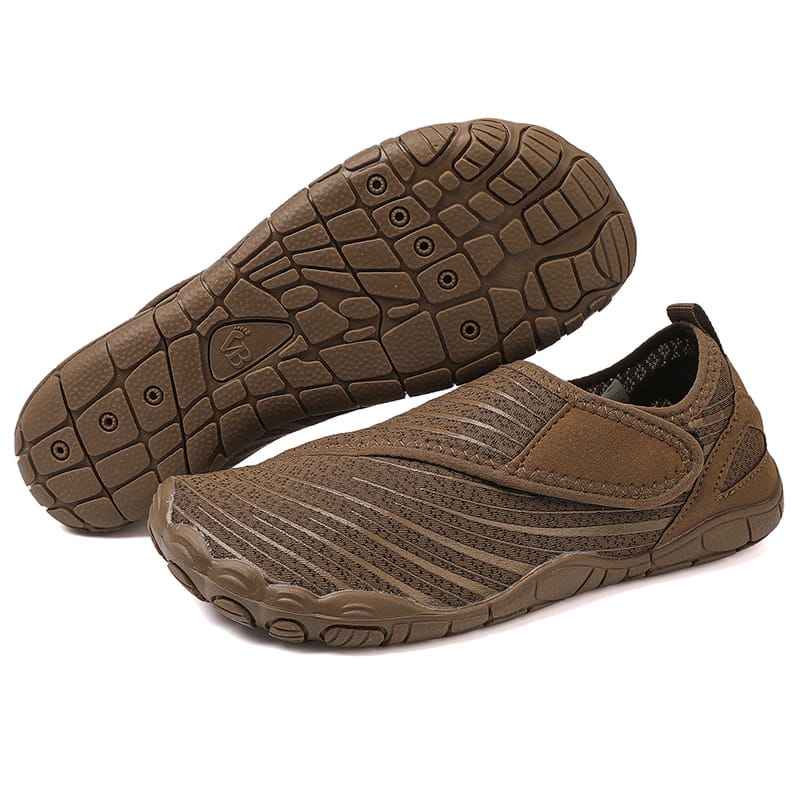 Brown Maeve comfort orthopedic shoes, detail of the inner lining for comfort.