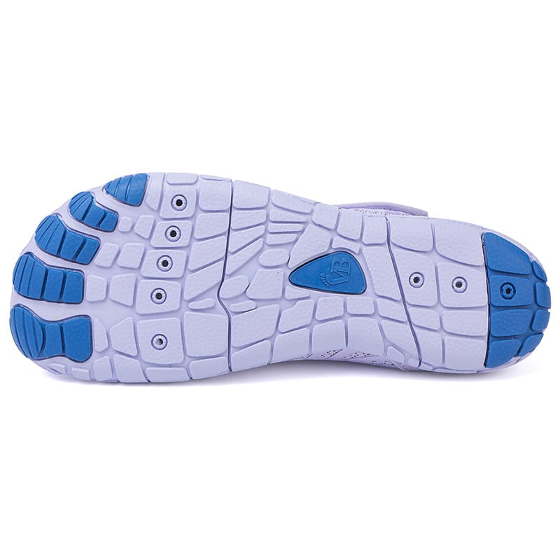 Mono Stripe Maeve comfort orthopedic shoes, in a dynamic pose, suggesting movement.
