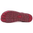 Mauve Maeve comfort orthopedic shoes, demonstrating the ease of putting on/taking off.