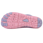 Beige Maeve comfort orthopedic shoes, detail shot of breathable fabric texture.