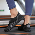Mono Stripe Maeve comfort orthopedic shoes, showing the contrasting patterns.
