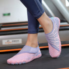 Beige Maeve comfort orthopedic shoes, emphasizing the clean lines and simple design.