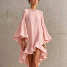 Cynthia - Elegant Asymmetrical Ruffle Dress product image